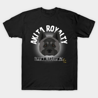 American Akita Royalty - crown optional T-Shirt